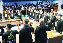 Erwin Tulfo to sue ‘ex-Marines’ for cash delivery claims Individuals identifying themselves as former Philippine Marines take their oath at the start of the Senate’s blue ribbon committee hearing on June 4, 2026.