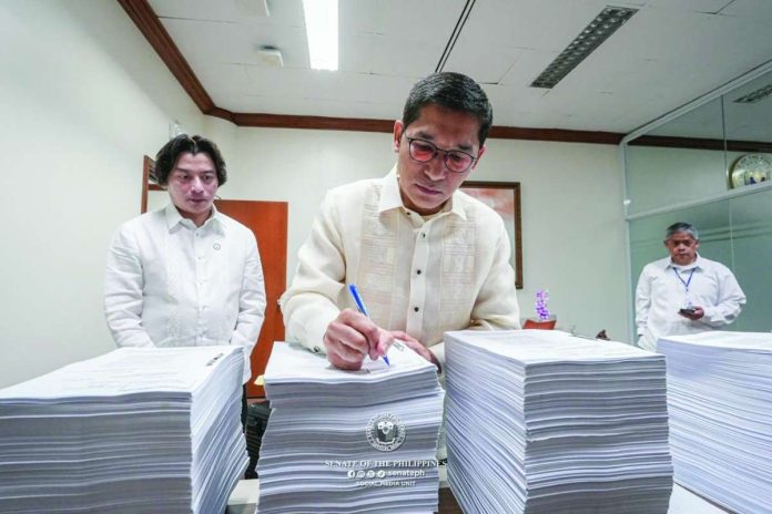 VP_Sara_copy_compressed_resized Through her lawyers, Vice President Sara Duterte-Carpio has submitted her reply to the impeachment complaint filed against here at the Senate which will convene as an impeachment court to hold trial.
