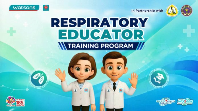 Watsons Strengthens Community Healthcare Through Respiratory Care Education in partnership with the Philippine Pharmacist Association and Philippine College of Chest Physicians_1 Through the Respiratory Care Educator Program, Watsons Philippines strengthens the role of pharmacists as frontline healthcare professionals, advancing respiratory care education and promoting better health outcomes in communities.