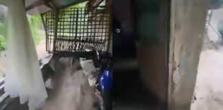 Rushing floodwaters swamped the home of a resident in Barangay Igdalaguit, Tobias Fornier, Antique on Wednesday, June 24, 2026. Joy Obani (Screenshot)