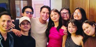 (From left) Alfonso Miguel, Jake Vargas, Daniel Padilla, John Estrada, Kaila Estrada, Yuan Estrada, Inah de Belen, Anechka Estrada and Moira Estrada. @JOHNESTRADA__/INSTAGRAM PHOTO