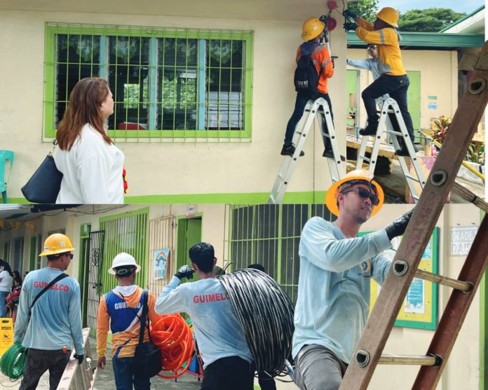guimelco As part of its support for Brigada Eskwela 2026, the Guimaras Electric Cooperative ensured the readiness of the venue’s electrical facilities prior to the conduct of the kick-off program at Jordan Central School.