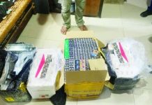 Woman arrested in P25-M llegal cigarette raid in Estancia Police seize P25 million worth of illegal cigarettes in an operation in Estancia, Iloilo on June 25, 2026. A woman was arrested for alleged unlawful possession or removal of articles subject to excise tax without payment. PNA/PHOTO FROM THE ILOILO POLICE PROVINCIAL OFFICE