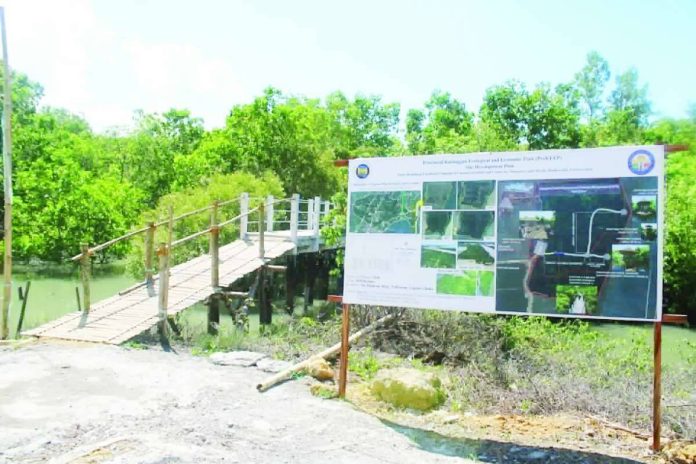 ime_katunggan1_copy_compressed_resized The Iloilo Provincial Katunggan Ecological and Economic Park in Barangay Nabitasan, Leganes, Iloilo is being developed into a center for mangrove and marine biodiversity conservation. A walkway allows visitors to explore the restored coastal ecosystem. IME SORNITO/PN