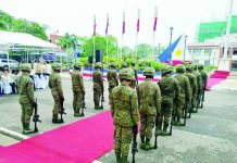 128TH INDEPENDENCE DAY: Freedom must be nurtured through unity, civic responsibility, DOT-6 chief tells Ilonggos “Sa harap ng mga hamon ng makabagong panahon, kinakailangan ang pagkakaisa, malasakit, at aktibong pakikilahok ng bawat isa… Let us remember that freedom is not inherited automatically by every generation, it must be nurtured, protected and strengthen through our daily actions. As public servants, private citizens, educators, entrepreneurs, workers, and community leaders, we all share the responsibility of ensuring that the gains of our freedom are translated into meaningful opportunity for every Filipino,” says Department of Tourism Region 6 director Crisanta Marlene “Krisma” Rodriguez (inset) during the 128th Philippine Independence Day celebration in Santa Barbara, Iloilo on Friday, June 12. AJ PALCULLO/PN
