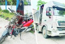 Motorcyclist hurt after crashing into dump truck in Roxas City