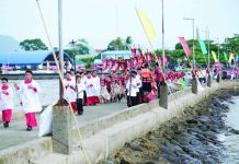 Century-old tradition draws people to sea, pilgrimage in Banate Parishioners, altar servers and cultural performers take part in the traditional traslación along the coastal promenade of Banate, Iloilo on June 23, 2026, as part of the annual “Biray” celebration honoring Saint John the Baptist. The centuries-old religious tradition combines a fluvial procession, prayers and a pilgrimage to the town’s former center. ARCHDIOCESE OF JARO COMMISSION ON SOCIAL COMMUNICATIONS
