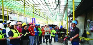 Inspectors from the Department of Labor and Employment – Region 6 and partner agencies check major construction sites across Western Visayas such as this one. The multi-agency audit checks compliance with occupational safety and health standards, labor regulations, and mandatory social protection programs. DOLE-6