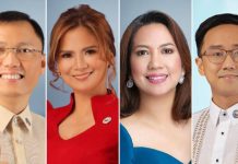 From left to right: Cong. James “Jojo” Ang, Iloilo City Lone District’s Cong. Julienne “Jam-jam” Baronda, Iloilo 1st District’s Cong. Janette Garin, and former Kabataan party-list representative Raoul Manuel