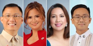 From left to right: Cong. James “Jojo” Ang, Iloilo City Lone District’s Cong. Julienne “Jam-jam” Baronda, Iloilo 1st District’s Cong. Janette Garin, and former Kabataan party-list representative Raoul Manuel