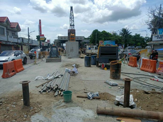 southbound Aganan Flyover southbound lane 70% done; DPWH targets opening by year-end – Dizon. Photo courtesy of AJ Palcullo/PN