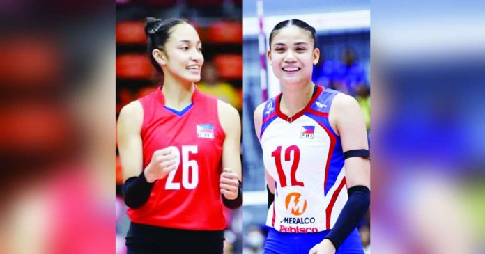 sports Western_compressed_superimposed Negrense Angel Canino and Ilongga Amie Provido are among the Western Visayas standouts named to the Alas Pilipinas women's volleyball pool for the 20th Aichi-Nagoya Asian Games. FACEBOOK PHOTO