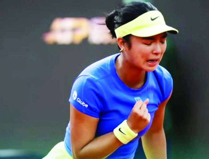 sports_Alex_Bir_compressed_resized Alexandra Eala celebrates after defeating Alina Charaeva, 6-2, 7-5, to reach the quarterfinals of the Birmingham Open on Thursday. PHOTO FROM ALEX EALA’S INSTAGRAM ACCOUNT