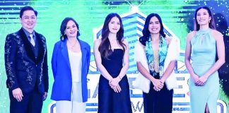 Guimaras native Camilla Lamina (second from right) beams after being selected first overall by the Galeries Tower Highrisers in the 2026 Premier Volleyball League Rookie Draft at Novotel Manila in Cubao. Lamina, a three-time UAAP champion and three-time Best Setter from National University, became the top pick of this year’s draft class. PVL PHOTO