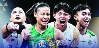 Ilongga Lara Mae Silva, Negrenses Angel Canino and Leo Ordiales, and Reymark Betco are hailed as Volleyball Players of the Year.
