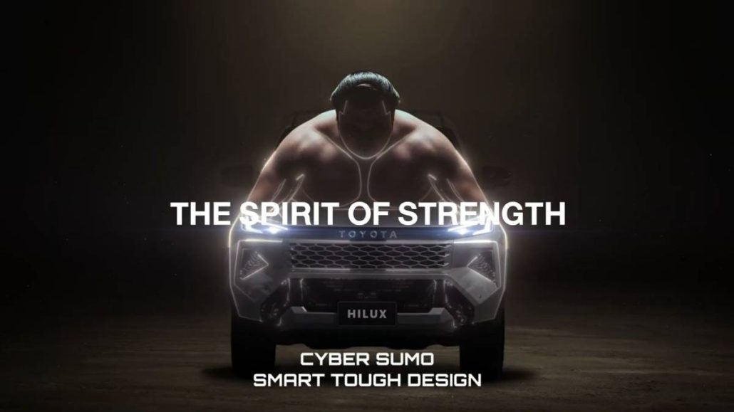 Toyota’s “Cyber Sumo” design seen through the all-new Hilux