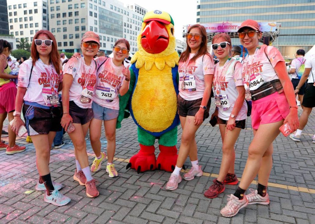 Palawan’s mascot Pikoy joined runners at the Colorfest Carnival Run 2026, reflecting how collaboration between the private sector and community organizations helps transform advocacy into action.