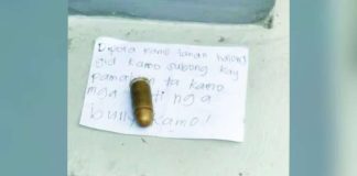 A live round of ammunition of still undetermined caliber and a handwritten note recovered inside the Senior High School building of the University of Negros Occidental–Recoletos in Bacolod City on July 16 are now in the custody of authorities. Police are investigating the origin and intent behind the recovered items and have clarified that there was no bomb threat or shooting incident at the university. PRO-NIR PHOTO