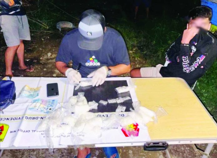 Bacolod drugs copy_compressed Police operatives seized the alleged high-value drug suspect, identified only by the alias "Wayway," alongside approximately 2,075 grams of suspected shabu valued at P14.1 million, which were confiscated during a buy-bust operation in Purok Kamunsil, Barangay 3, Bacolod City, on July 5. PRO-NIR PHOTO
