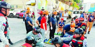 More than 100 emergency responders participated in the Rescue March in Bacolod City on July 18, demonstrating their capabilities in various emergency response operations, including firefighting, mass casualty response, vehicle extrication, collapsed structure rescue, and hazardous materials handling, as part of the city's observance of National Disaster Resilience Month. BCCO PHOTO