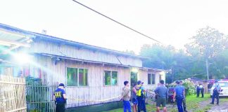 The Crime Scene Response Team and the Regional Investigation Unit conducted investigations at the KTV bar in Barangay Binuntucan, Pontevedra, Capiz, where PCapt. Rian Fuentes Ampoyos, a member of the 1st Capiz Provincial Mobile Force Company, was fatally shot while responding to a reported disturbance shortly after midnight on July 20. RMN ROXAS PHOTO