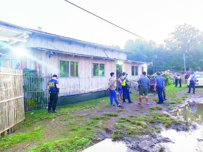Capiz_Pcapt_copy_compressed_resized The Crime Scene Response Team and the Regional Investigation Unit conducted investigations at the KTV bar in Barangay Binuntucan, Pontevedra, Capiz, where PCapt. Rian Fuentes Ampoyos, a member of the 1st Capiz Provincial Mobile Force Company, was fatally shot while responding to a reported disturbance shortly after midnight on July 20. RMN ROXAS PHOTO