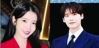 IU, LEE JONG-SUK. @DLWLRMA, @JONGSUK0206/IG PHOTOS