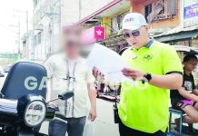 Gabriel Go, chief of the Metropolitan Manila Development Authority - Special Operations Group–Strike Force, will temporarily refrain from conducting clearing operations while his viral video involving a helmetless teacher is under investigation. PHOTO FROM GABRIEL GO FACEBOOK