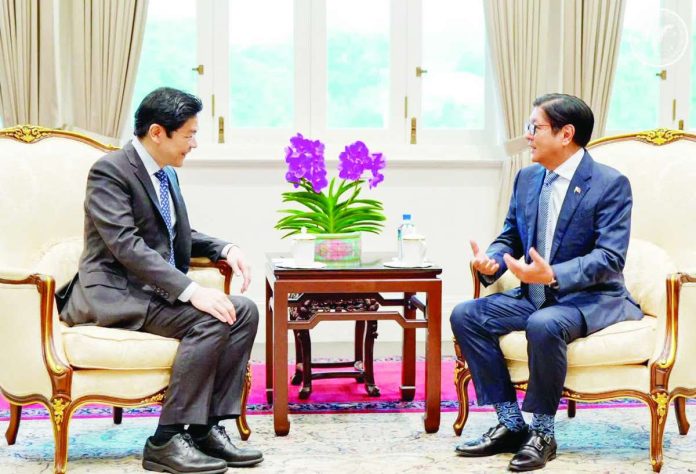 Marcos_Singapore_copy_compressed_resized President Ferdinand R. Marcos Jr. and Singapore Prime Minister Lawrence Wong agree to deepen cooperation in trade, artificial intelligence, investments, healthcare, and social development, while committing to pursue new bilateral agreements that would further strengthen relations between the two countries. PCO