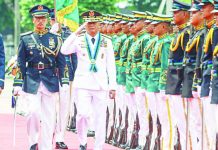 Ilonggo AFP chief: Defending West PH Sea ‘non-negotiable’ TOP DEFENDER. New Armed Forces of the Philippines Chief of Staff General Antonio Nafarrete (right) troops the line at Camp Aguinaldo in Quezon City July 21, 2026 after he took over the post, replacing retired General Romeo Brawner Jr. In his speech, Nafarrete said his priority is to strengthen territorial defense capabilities and accelerate the ongoing military modernization. PNA