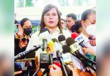 Palace: Sara rating slide due to ‘lack of solutions’ to nat’l woes The latest non-commissioned OCTA Research “Tugon ng Masa” survey showed Vice President Sara Duterte-Carpio’s approval and trust ratings dropping below the 50-percent mark for the first time since November 2024.