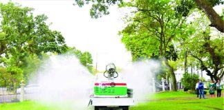 The Negros Occidental provincial government's mobile sprayer, donated by the Department of Agriculture, is prepared for field deployment to apply the biological fungus Metarhizium on healthy sugarcane and areas with Level 1 Red-Striped Soft Scale Insect (RSSI) infestation, particularly along roadsides and farms adjacent to affected plantations. NEGOCC PROV’L GOV’T PHOTO