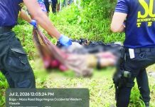 Body of missing Bacolod man found wrapped in plastic in Bago cane field Crime scene investigators examined the body of a 26-year-old Bacolod resident, identified only by the alias “Mickey,” after it was found wrapped in plastic and packaging tape in a sugarcane field in Barangay Pacol, Bago City, Negros Occidental, on July 2. Police have launched a full-scale investigation to identify the perpetrators and determine the motive behind the killing. PRO-NIR PHOTO