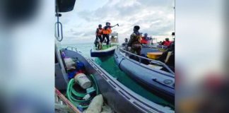 A China Coast Guard personnel was caught on camera by the Armed Forces of the Philippines threatening to injure a Filipino soldier with a pickaxe during the Philippines’ humanitarian rotation and resupply mission at BRP Sierra Madre in Ayungin Shoal on June 17, 2024. China does not recognize the July 12, 2016 ruling by the Permanent Court of Arbitration, which declared that China had violated the Philippines' sovereign rights within its exclusive economic zone by interfering with fishing and petroleum exploration activities, constructing artificial islands, and failing to prevent Chinese nationals from fishing in Philippine waters.