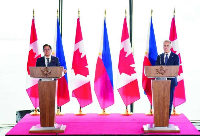 PH_Canada_copy_compressed_resized President Ferdinand R. Marcos Jr. and Canadian Prime Minister Mark Carney recognized Thursday (Canada time) the important role of the private sector as the Philippines transitions to an upper-middle-income country. The World Bank said in its latest income assessment that the Philippines has reached upper-middle income status, after attaining the gross national income per capita of USD4,850, exceeding the USD4,636 threshold. In the question-and-answer session during the Joint Press Statement with Prime Minister Carney at the Vancouver Convention Center, President Marcos said his administration has worked very hard in the last four years to make the Philippines a more investment-friendly destination for both local and foreign investors. PCO