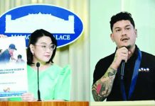 “Gusto ba nila na hindi kikilos ang gobyerno, hindi susundin ang sinasabi ng batas at hayaan na makaalpas at makaligtas ang mga naaakusahang gumagawa ng krimen laban sa bayan?” says Palace Press Officer Claire Castro (left), in answer to a claim aired by Davao City Mayor Sebastian “Baste” Duterte.