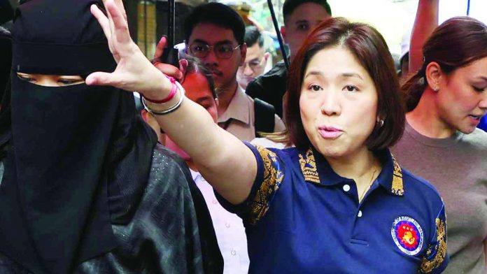Pangandaman_copy_compressed_resized Former Budget Secretary Amenah Pangandaman has been named the chair and chief executive officer of the P2.6-billion state-owned Al-Amanah Islamic Investment Bank of the Philippines, marking her return to the government months after she resigned from the Cabinet last year.