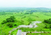 An aerial view shows the proposed 1,620-hectare Pax Silica site at New Clark City in Capas, Tarlac. Pax Silica is a United States-led international initiative launched in December 2025 to secure supply chains for semiconductors, artificial intelligence, and critical minerals. GRIG C. MONTEGRANDE/INQUIRER
