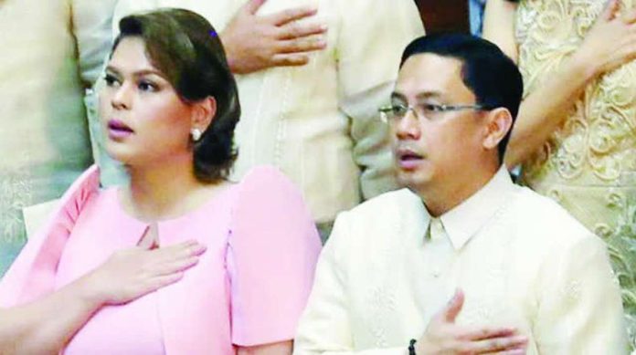 Vice President Sara Duterte-Carpio and husband, Atty. Manases Carpio