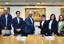 LANDBANK drives clean energy access in Palawan with ₱800-M microgrid financing LANDBANK President and CEO Lynette V. Ortiz (center right) and WEnergy Global CEO Atem S. Ramsundersingh (center left), together with partners, Archipelago Renewables Corporation President Quintin Jose V. Pastrana (3rd from left), Maharlika Clean Power Holdings Corporation Treasurer Jose Antonio Gozun (2nd from left), LANDBANK EVP Charlotte I. Conde (3rd from right), and FVP Ann Marijell B. Ong (2nd from right), formalize an ₱800-million financing agreement to deploy hybrid renewable energy-powered microgrids in underserved communities in Palawan. Also present as witnesses are H.E. Ambassador of the Netherlands Marielle Geraedts (leftmost) and Department of Energy (DOE) Undersecretary Rowena Cristina L. Guevara (rightmost).