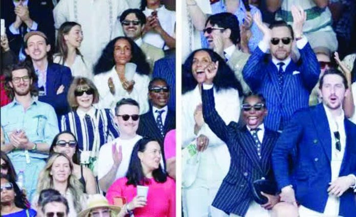 Composite images of the celebrities who watched Alex Eala’s game vs Iga Swiatek at Wimbledon. WIMBLEDON/FACEBOOK PHOTOS