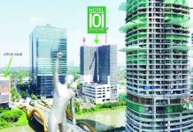 DoubleDragon marks topping-off ceremony of Hotel101-Libis The 702-room Hotel101-Libis, set to be the largest hotel in Quezon City, sits just steps away from Bridgetowne's Opus Mall.