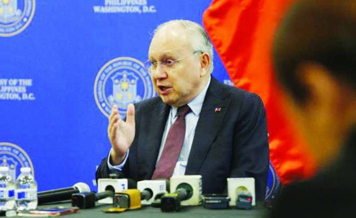 Philippine Ambassador to US Jose Manuel Romualdez on Friday, July 24, 2026, says the Philippines will negotiate the 12.5 percent tariff slapped by the US on Philippine exports. "We will look to lowering it to at least 10 percent," he adds. JOYCE ROCAMORA/PNA | INQUIRER.NET FILE PHOTO