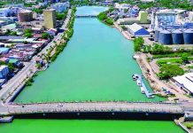 Iloilo province, city emerge as biggest hiring hubs in WV An aerial shot of the Iloilo River shows its calm and clean waters flowing past the Esplanade and surrounding commercial establishments. PHOTO COURTESY OF MAYO RAISA TREÑAS FACEBOOK PAGE