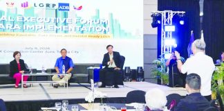 Gov. Arthur Defensor Jr. (seated, second from left) shares Iloilo Province’s best practices in implementing the Real Property Valuation and Assessment Reform Act (RPVARA) during a national forum in Taguig City on July 9. BALITA HALIN SA KAPITOLYO