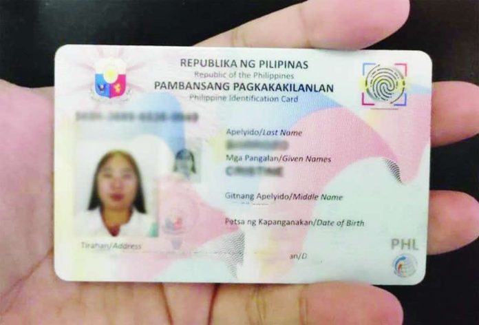 A sample of the Philippine National ID, now a valid proof of identity.