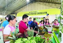 Regional Nutrition Month launched with call for healthier, sustainable communities Participants and guests view an exhibit showcasing locally grown fruits, vegetables and other nutritious food products during the opening of the 52nd Regional Nutrition Month celebration at the Leon Multi-Purpose Covered Gym in Leon, Iloilo. NNC REGION 6