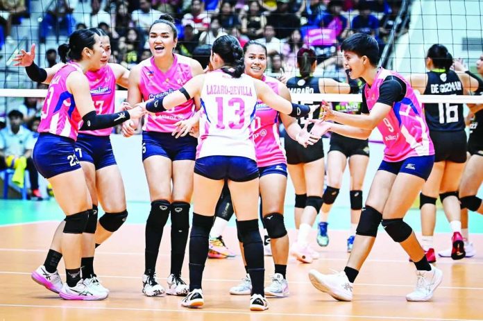 sports_Cream_compressed_resized Creamline Cool Smashers will take on sister team Choco Mucho Flying Titans in the highly anticipated Sisterhood Showdown exhibition match on Sept. 12 at the City of Passi Arena in Passi City, Iloilo. PVL PHOTO