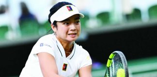 Alexandra Eala celebrates after overpowering Mexico’s Renata Zarazua, 6-1, 6-2, to secure her first career Wimbledon main-draw victory and advance to the second round of the 2026 Championships. AFP