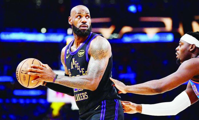 sports_LeBron_compressed_resized LeBron James celebrates after announcing his move to the Philadelphia 76ers, where the NBA's all-time leading scorer will chase what he says is one final championship in the last chapter of his historic career. PHOTO COURTESY OF IMAGN IMAGES